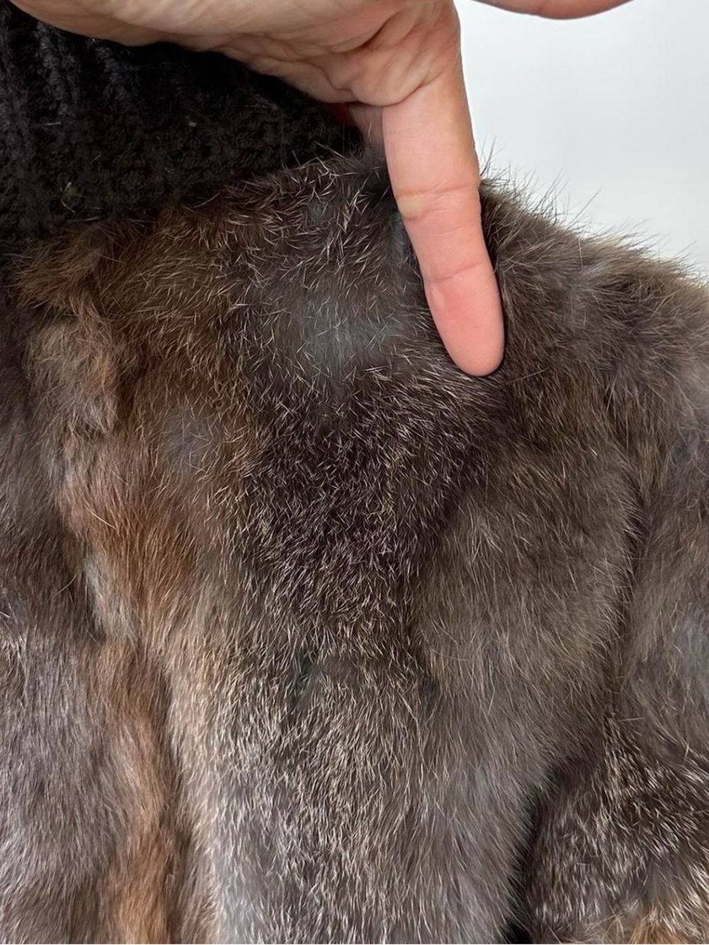 Vintage Real Rabbit Fur Bomber Jacket - Picture 4 of 7